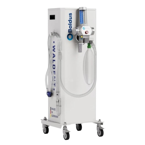 Baldus Analog -70 Oxygen-Nitrous Oxide Mixer Sedation Unit with Encased Cart