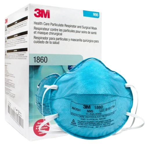 3M 1860 N95 Mask NIOSH Approved (Pack of 20)